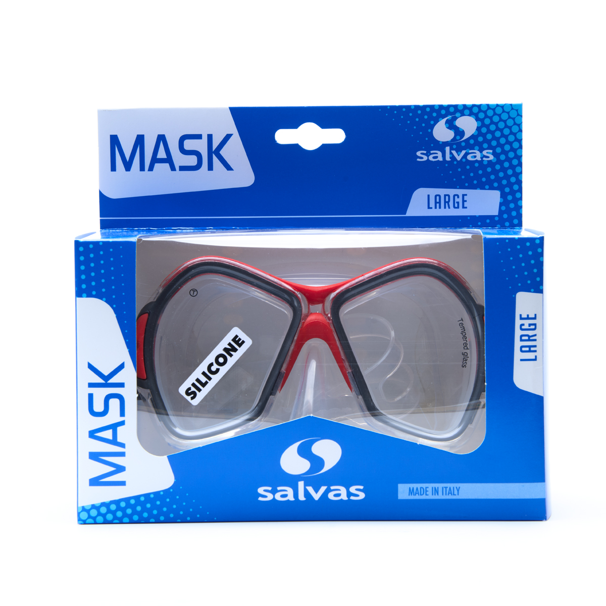 Маска для плавания профессиональная Salvas Phoenix Mask CA520S2RYSTH красный