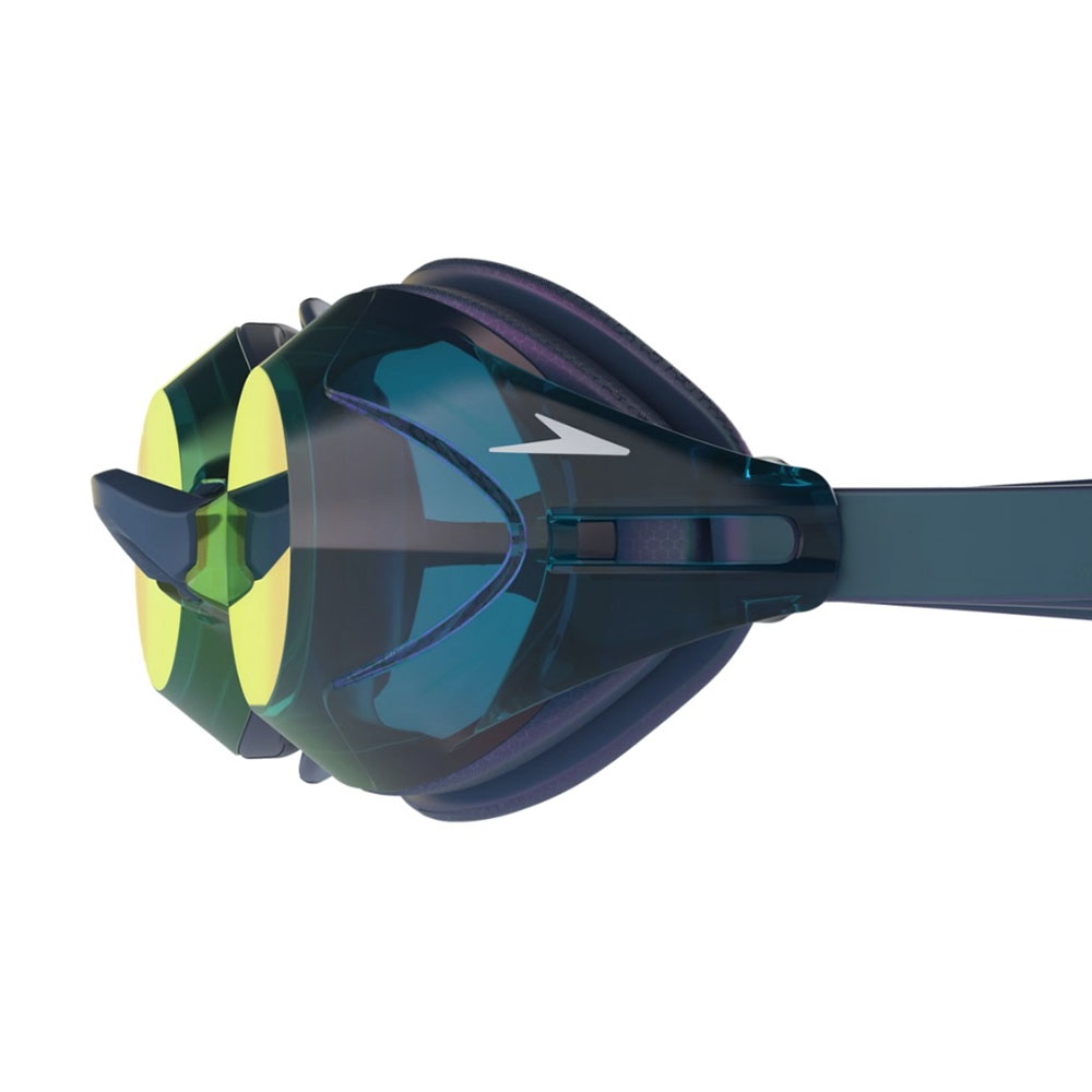 Очки для плавания Speedo Vanquisher 3.0 Mirrored 8-00473717966 зеркальные линзы, синяя оправа