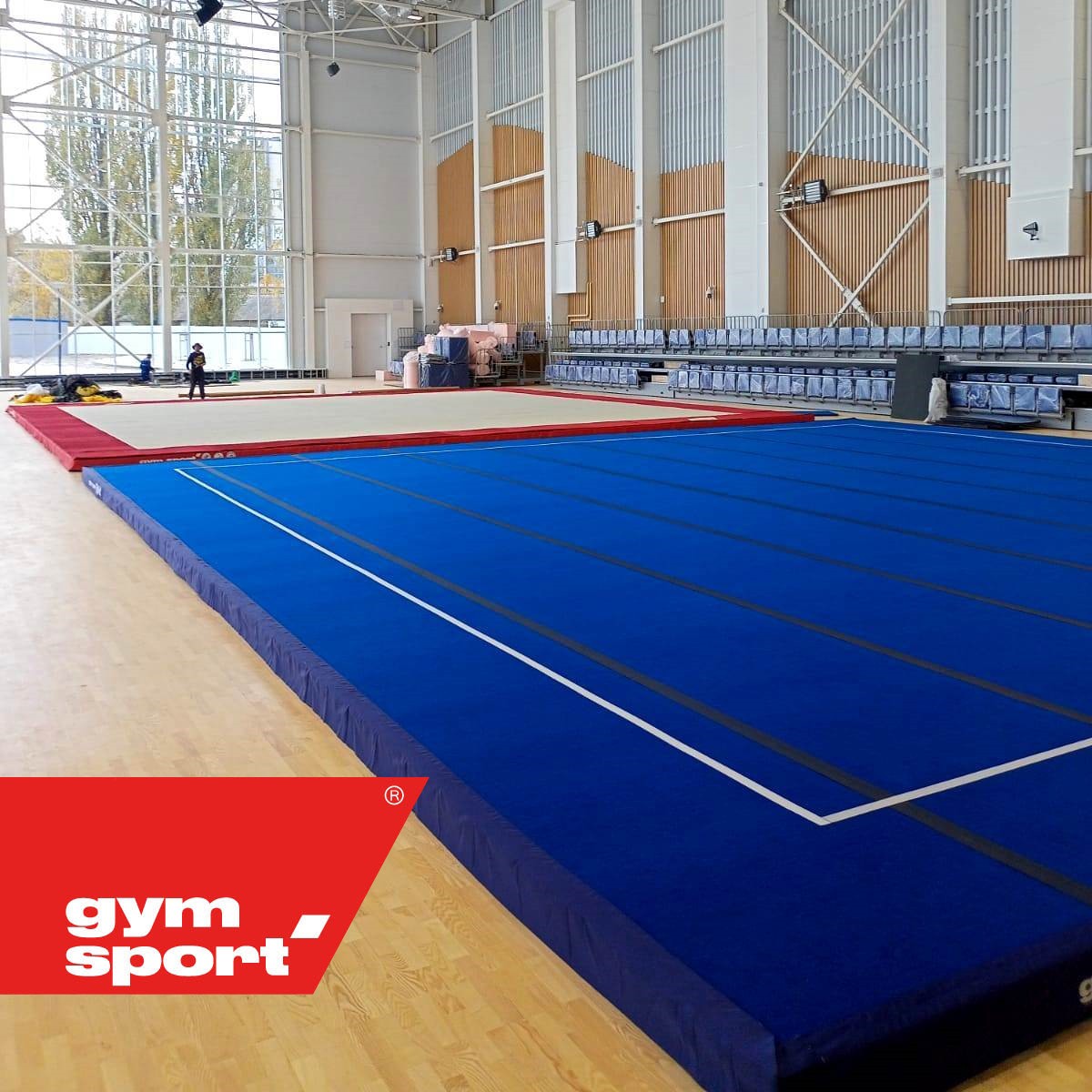 Помост для спортивной гимнастики пружинный GymSport STRONG 9х9 для ковра 9х9
