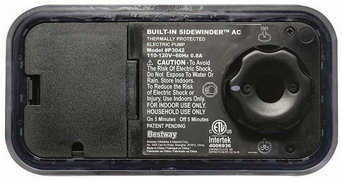 Надувная кровать Bestway Tritech 203х152х46см, встроенный электронасос 67630