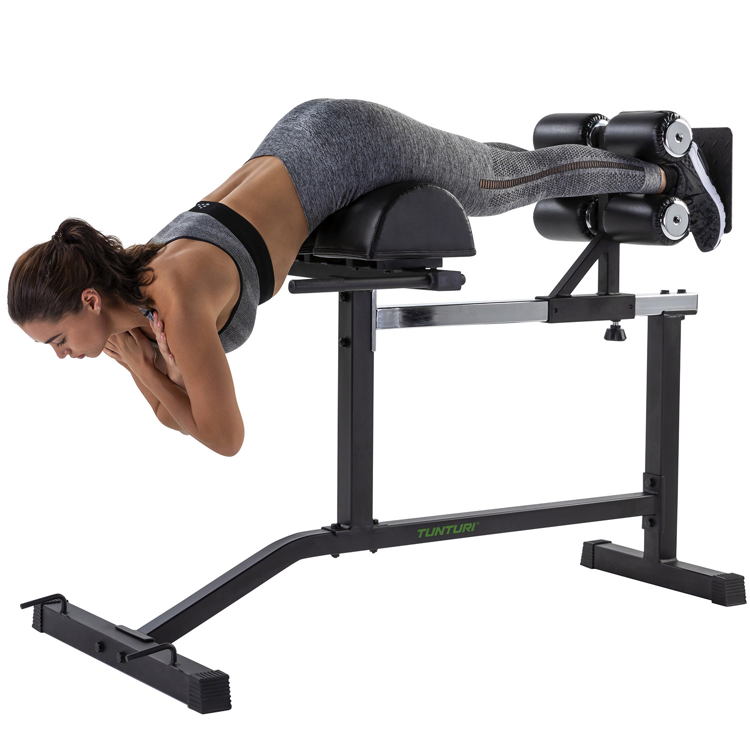 Горизонтальная гиперэкстензия Tunturi GH10 (18TSGH1000) римский стул | Premium Fitness