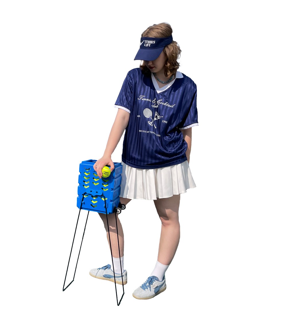 Корзина 36 мячей MINI с колесами Tennis Life TL36BLUE синий