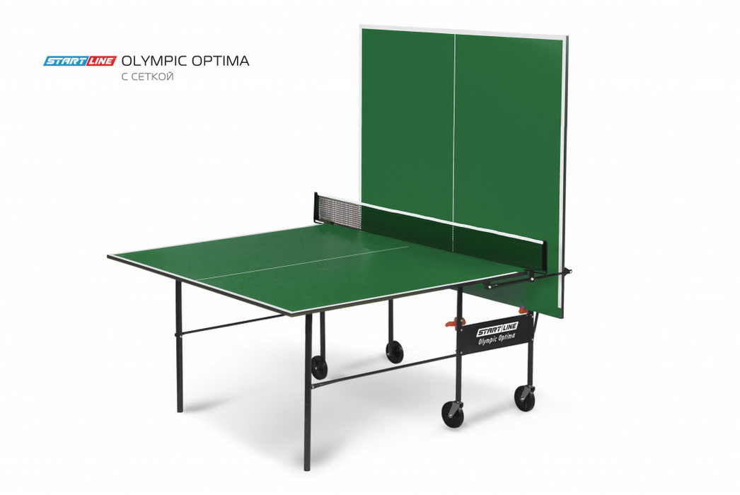 Теннисный стол Start Line Olympic Optima с сеткой Green (уменьшенный размер)