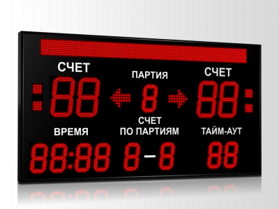 Табло для волейбола Импульс 718-D18x4-D13x9-S8x128xP10-S4-A2