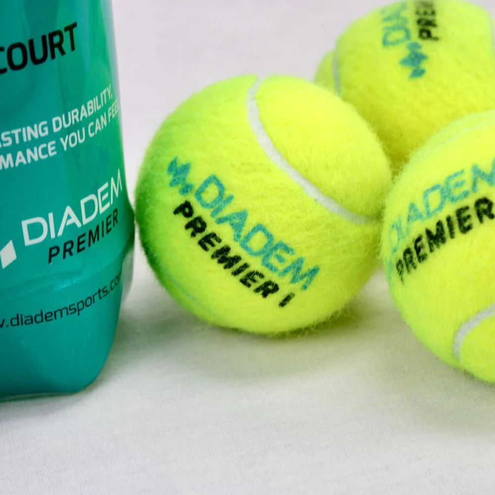 Мячи для большого тенниса, упаковка 3 мяча, ITF Diadem Premier All Court 3B BALL-CASE-ALLCRT желтый