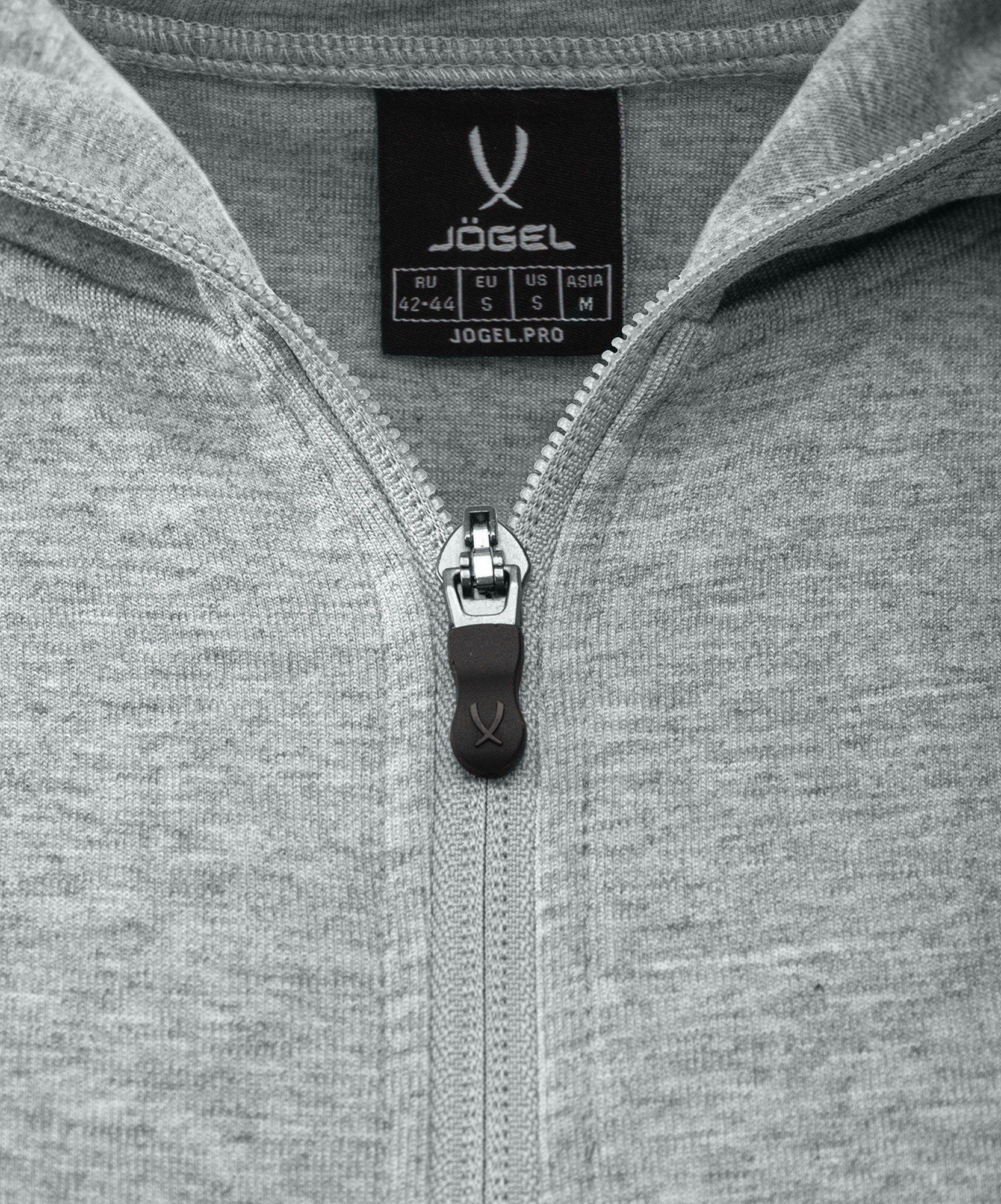 Худи на молнии женское Jogel ESSENTIAL Athlete Hooded FZ Jacket W, серый