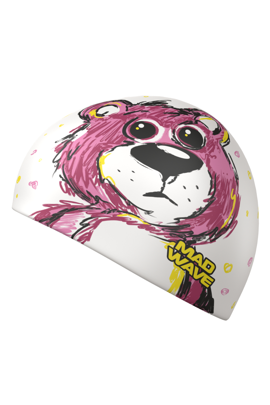 Юниорская силиконовая шапочка Mad Wave Shaggy bear M0574 26 0 00W