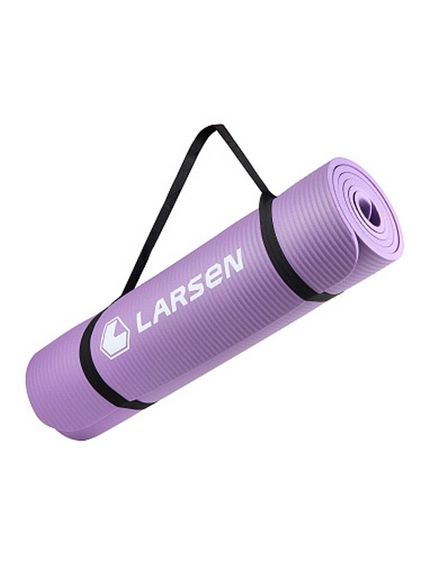 Коврик для фитнеса и йоги 183х61х1см, NBR Larsen ECE 069 фиолетовый