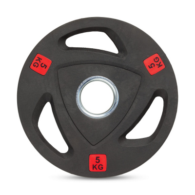 Диск 51 мм. NEO обрезиненный с 3-мя хватами5 кг VictoryFit VF-ST51050