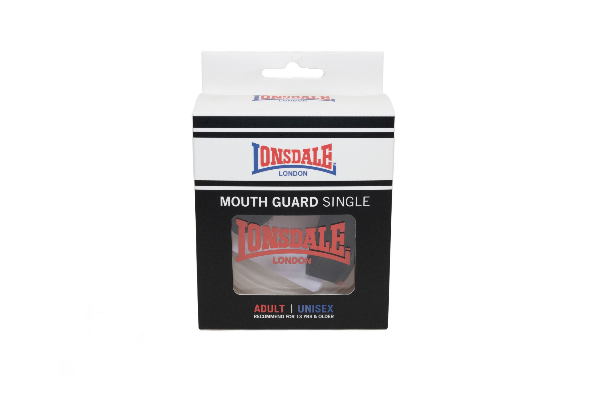 Капа 1-челюстная Lonsdale Lion Guard 160069 BK/RD черный\красный