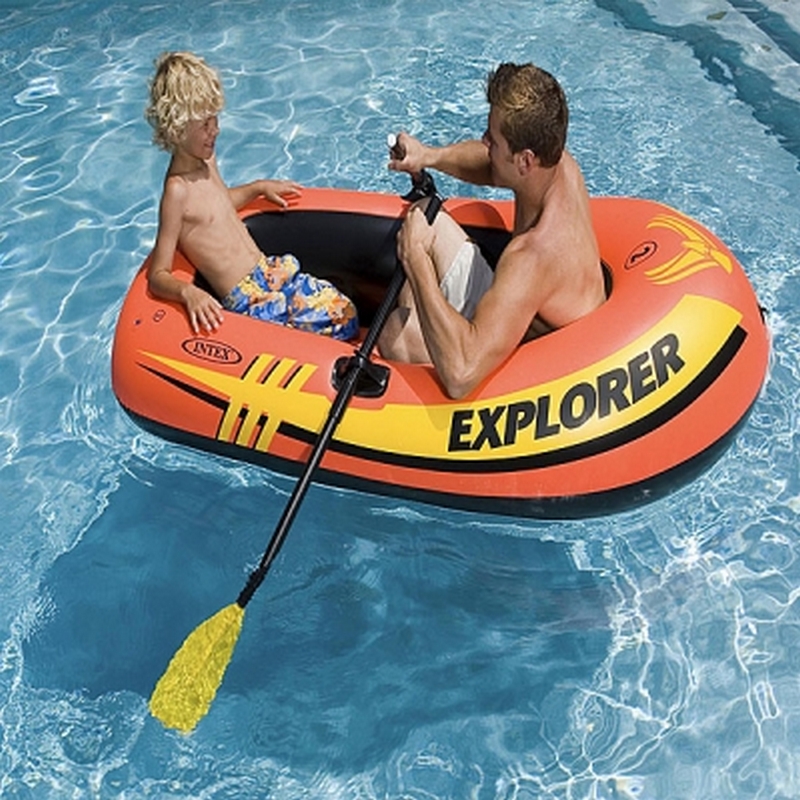 Надувная лодка Intex Explorer Pro 200 Set с пластик. веслами и насосом, 58357, уп.3
