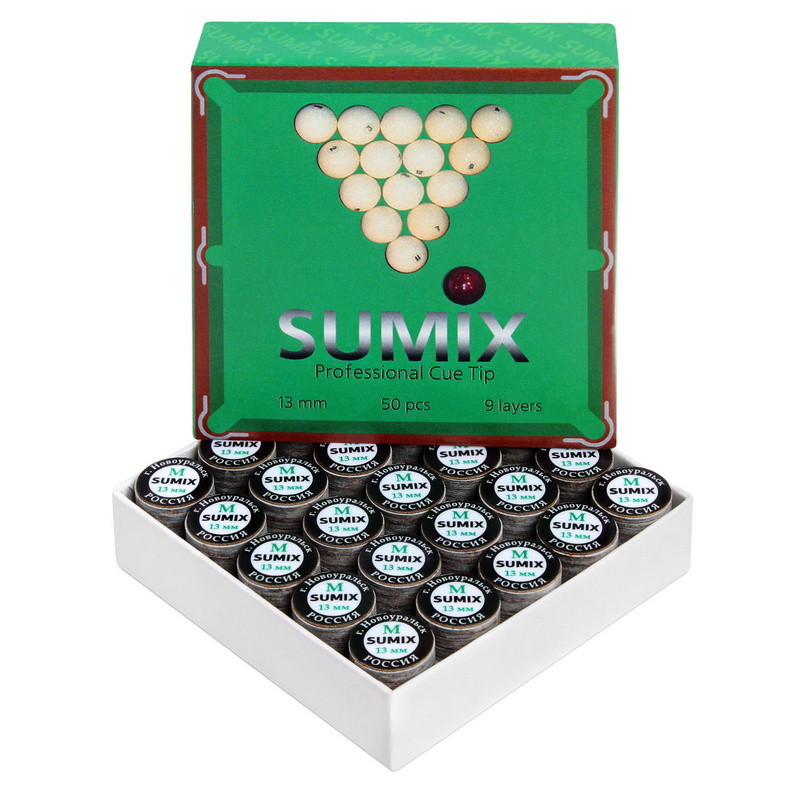 Наклейка для кия Sumix ø13мм Medium с фиброй 1шт. 12054