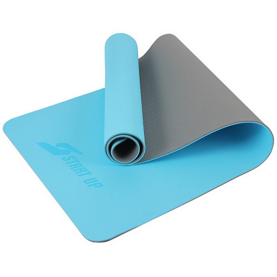 Коврик для фитнеса и йоги, TPE, 183х61х0,6см Start Up ZH-01 Blue\Gray