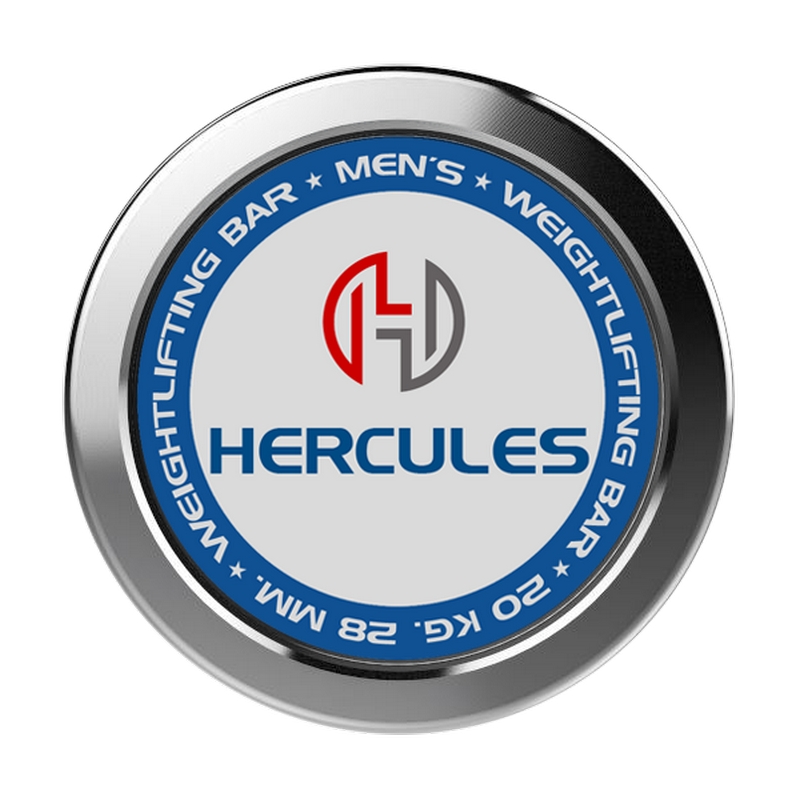 Гриф штанги тренировочный, мужской, без замков, 220см, d28 мм, 20 кг DHS Hercules FUNCTIONAL HRG-F