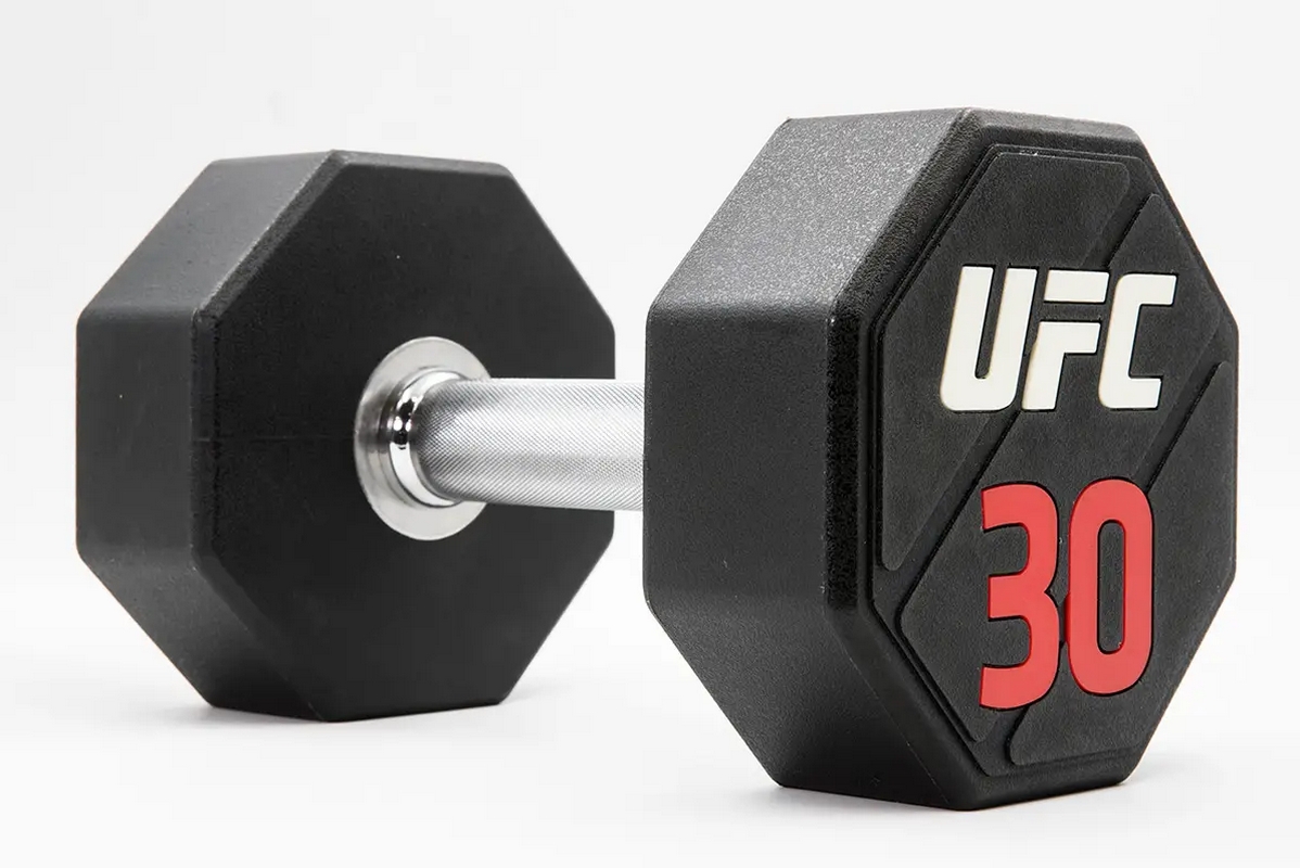 Комплект премиальных полиуретановых гантелей от 12 до 30кг (10пар) UFC UFC-DBPU-8310-8319