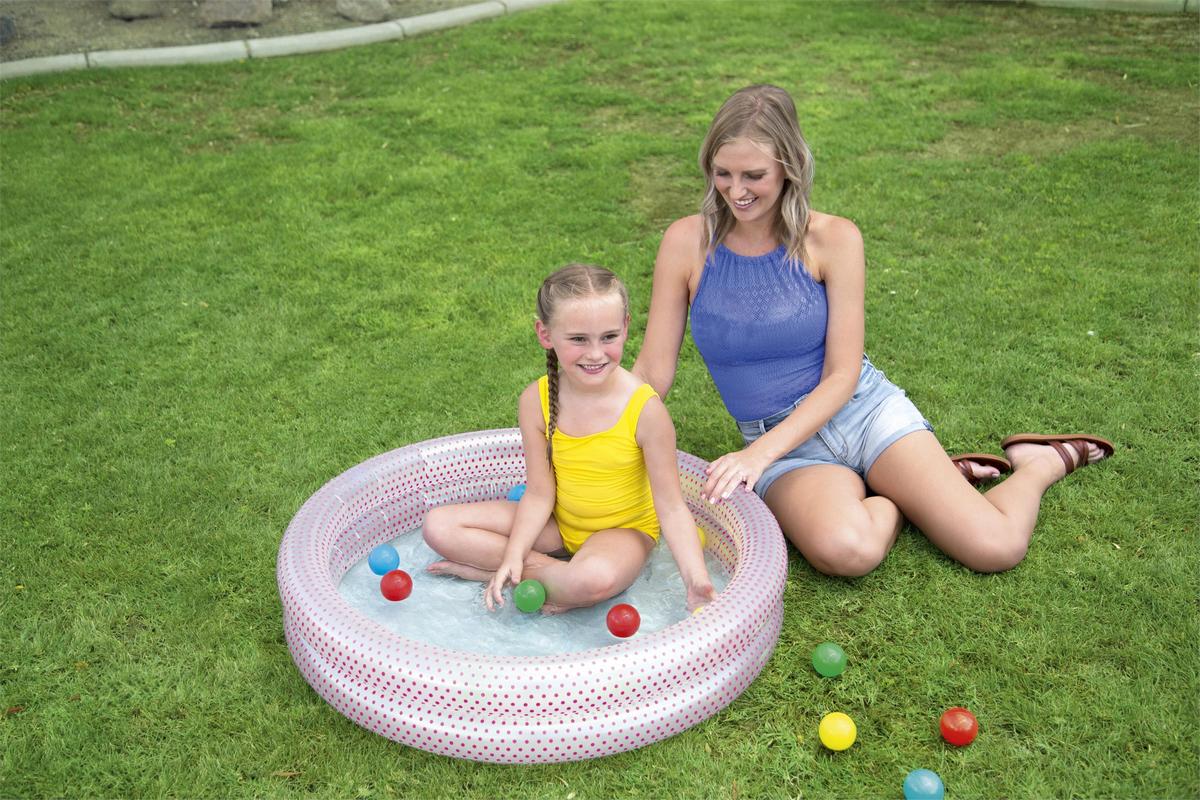 Детский надувной бассейн с мячами Play Pool, 91x20см Bestway 51141