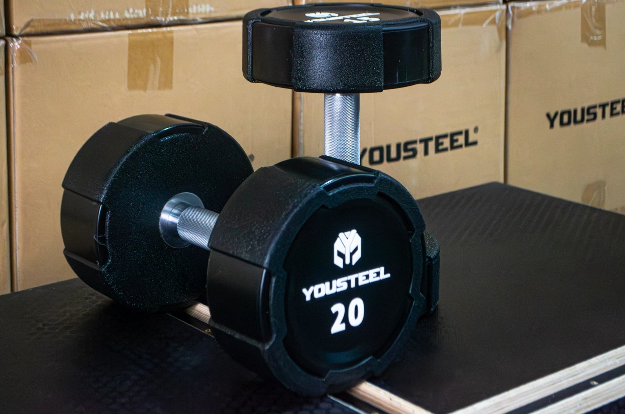 Гантель EVO 20кг полиуретановая YouSteel