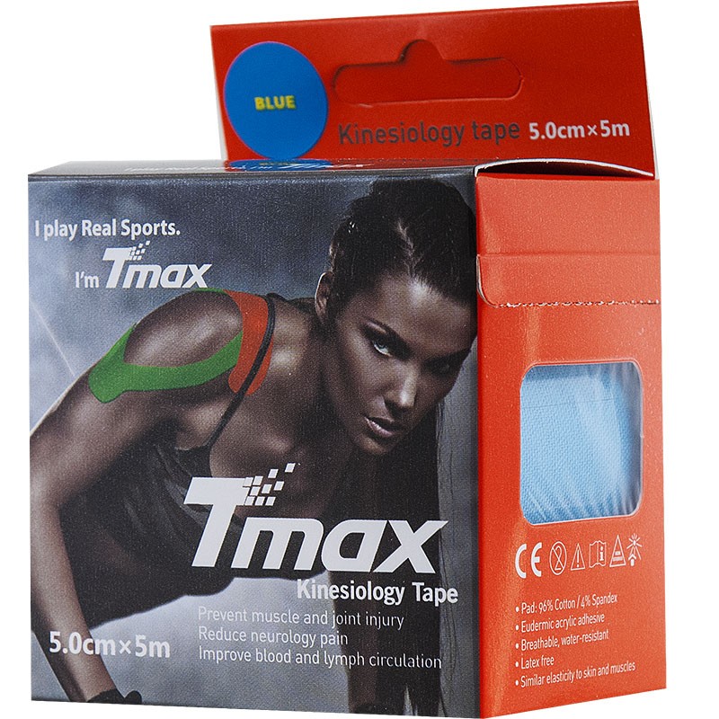 Тейп кинезиологический Tmax Extra Sticky 423129 голубой