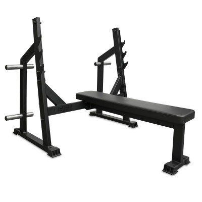Скамья для жима горизонтальная Bronze Gym PARTNER AL-304L | Premium Fitness