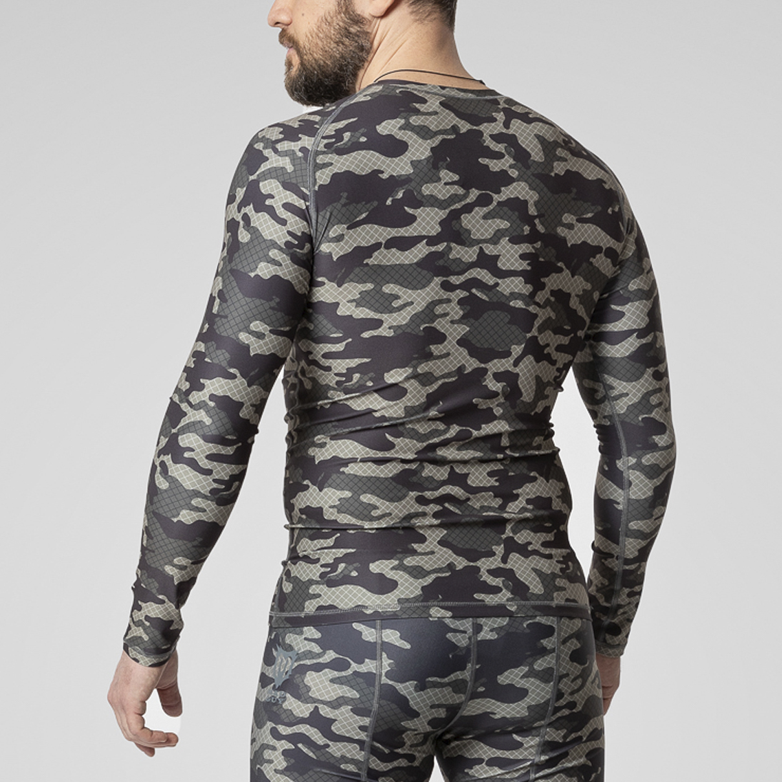 Рашгард хоккейный Mad Guy Camo-Line SR net\коричневый