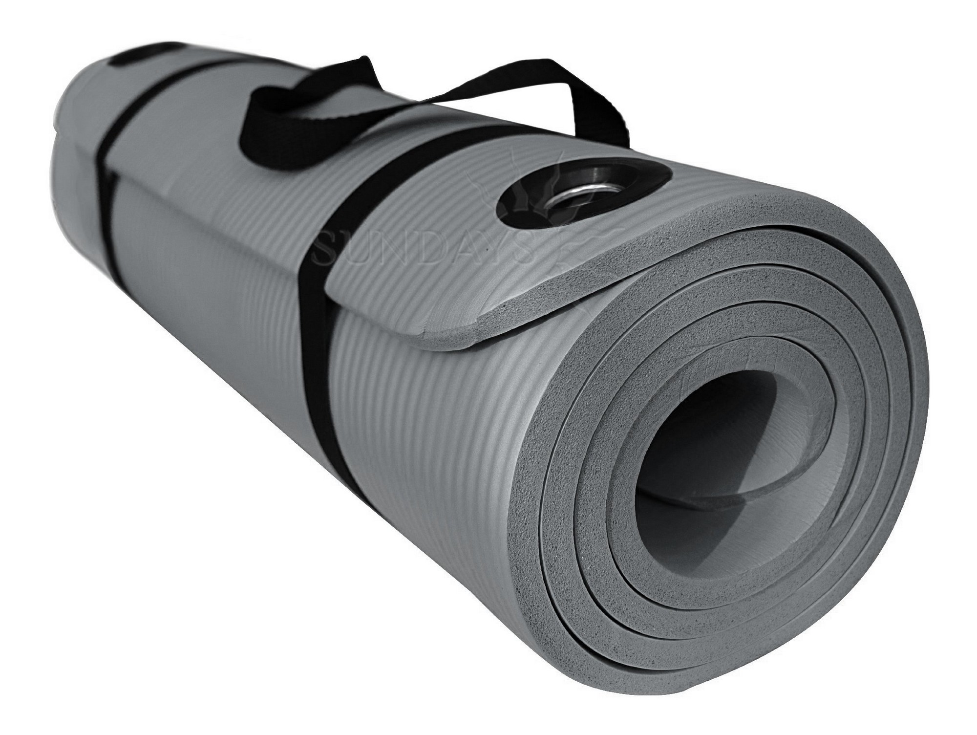 Коврик для йоги и фитнеса 180x60x1см Sundays Fitness IR97506 1170033 серый