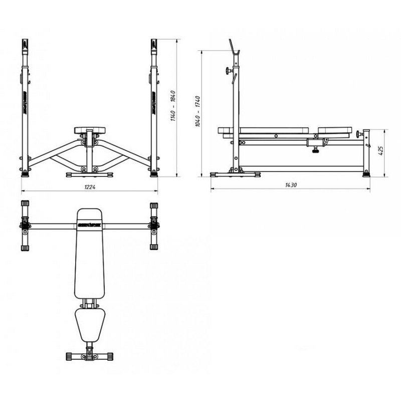 Cкамья для жима лежа Marbo MS-L105 | Premium Fitness