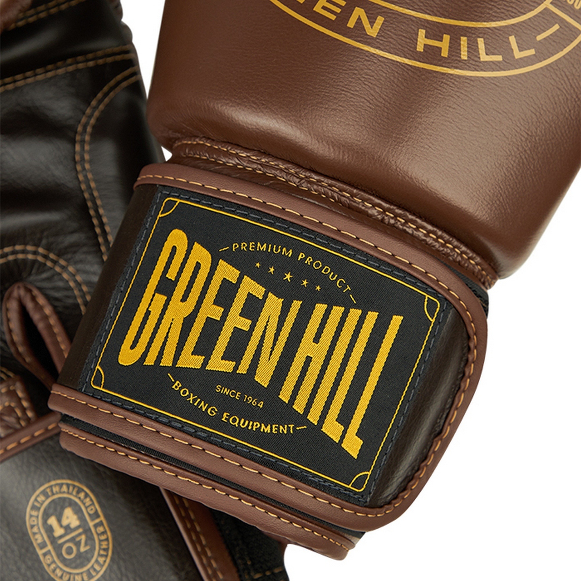 Боксерские перчатки Green Hill THUNDER THBGSP-12 коричневый\тёмно-коричневый