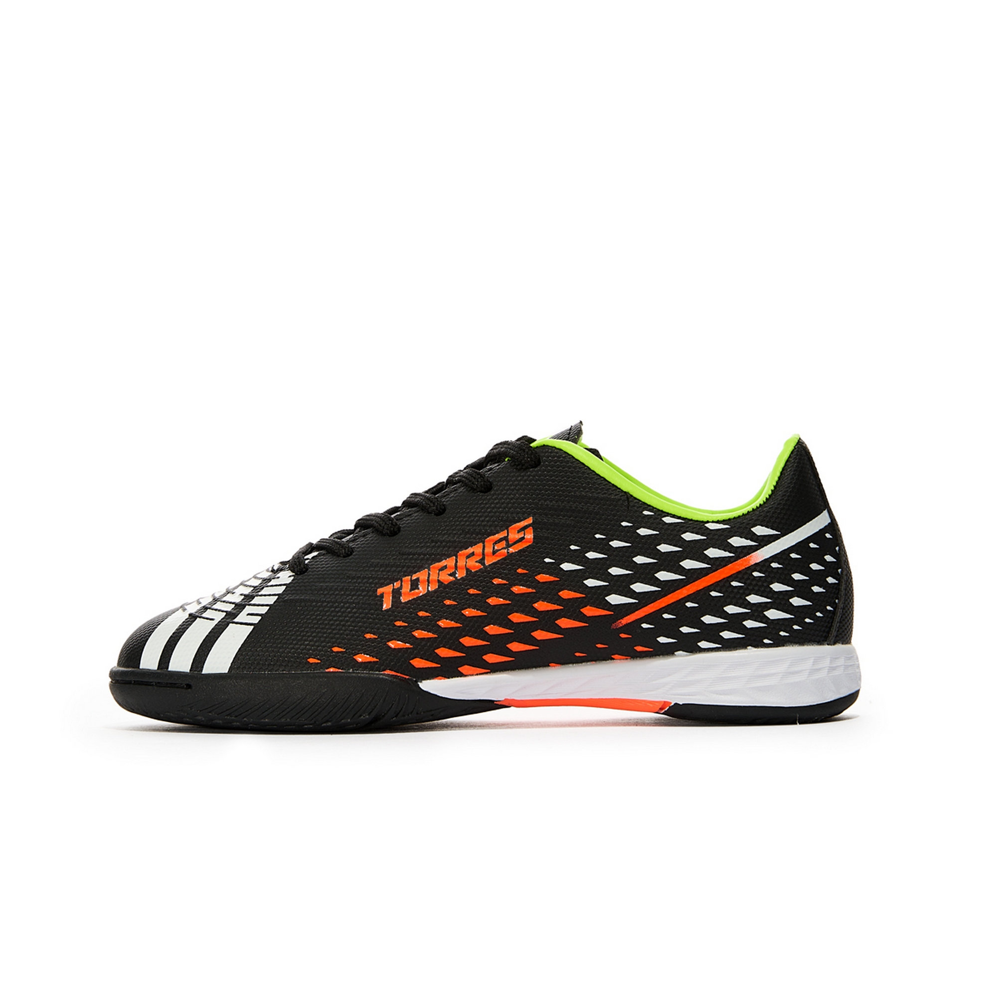 Бутсы зальные детские Torres RAYO KID TS134235-124 чёрно-оранжевый