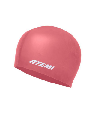 Шапочка для плавания Atemi light silicone cap Bright red FLSC1R красный