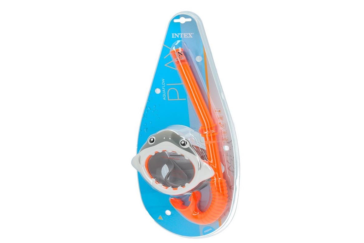 Набор маска с трубкой Intex Shark Fun 55944