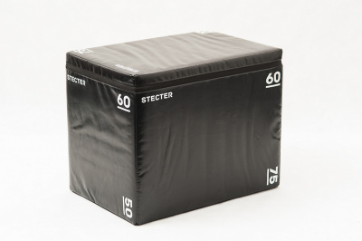 Безопасная тумба для запрыгиваний 75-60-50 (плиобокс) Stecter