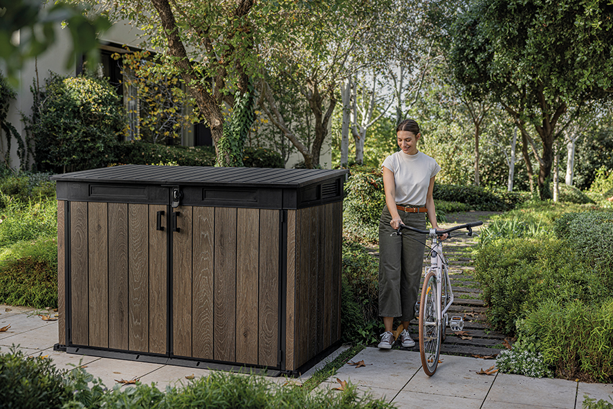 Ящик-шкаф Горизонтальный (Horizontal Shed) 2020 л. темно-коричневый (Walnut/орех)