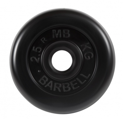 Диск обрезиненный d31мм MB Barbell MB-PltB31-2,5 2,5 кг черный