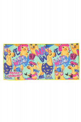 Полотенце из микрофибры Mad Wave Microfiber Towel LLAMA M0761 03 1 16W зеленый
