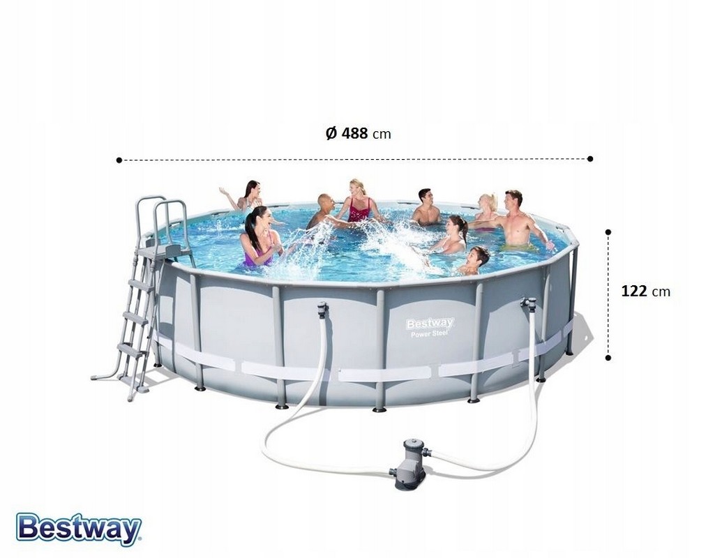 Каркасный бассейн 488х122см Bestway 56451