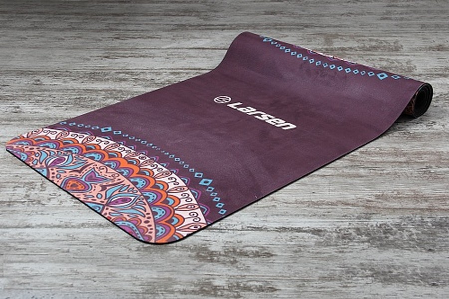 Коврик для фитнеса и йоги Larsen microfiber 180х60х0,3см Style 3
