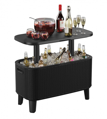 Стол Беви Бар, графит Bevy Bar Large Cool