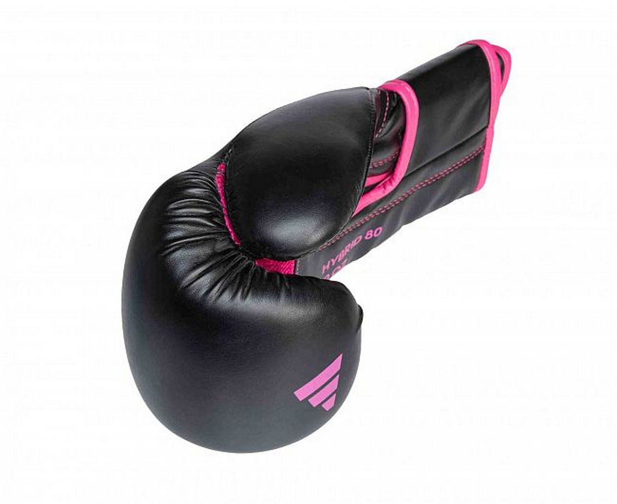 Перчатки боксерские Adidas Hybrid 80 adiH80 черно-розовый