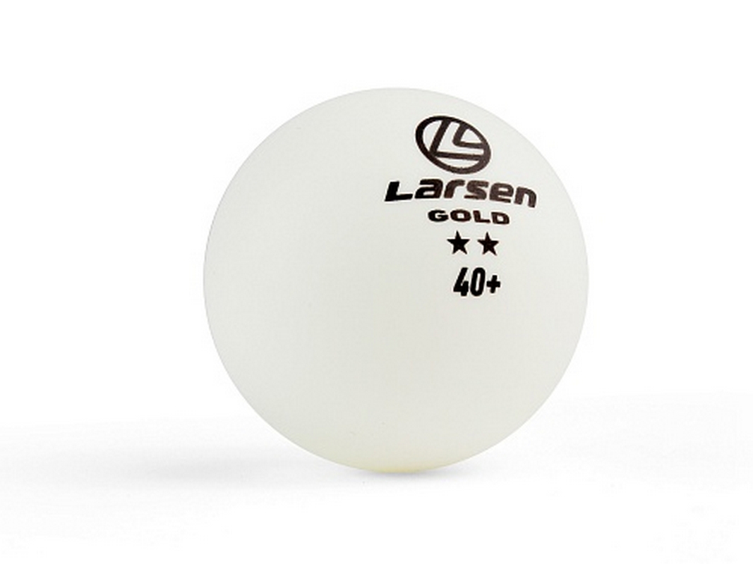 Шарики для настольного тенниса Gold 2 Star (6 шт.), ABS пластик Larsen 8332 белый