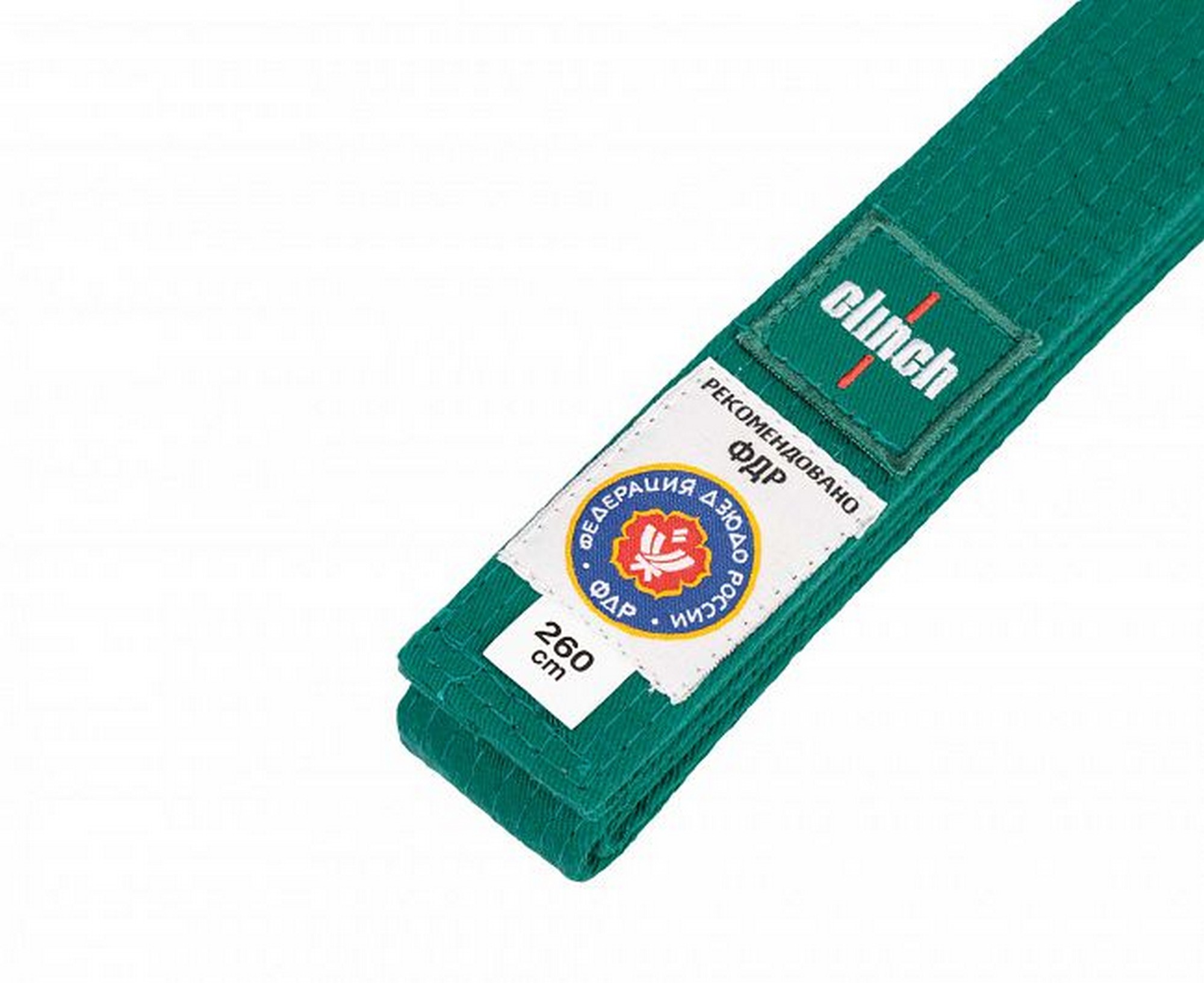 Пояс для дзюдо Clinch Judo Belt FDR C301 зеленый