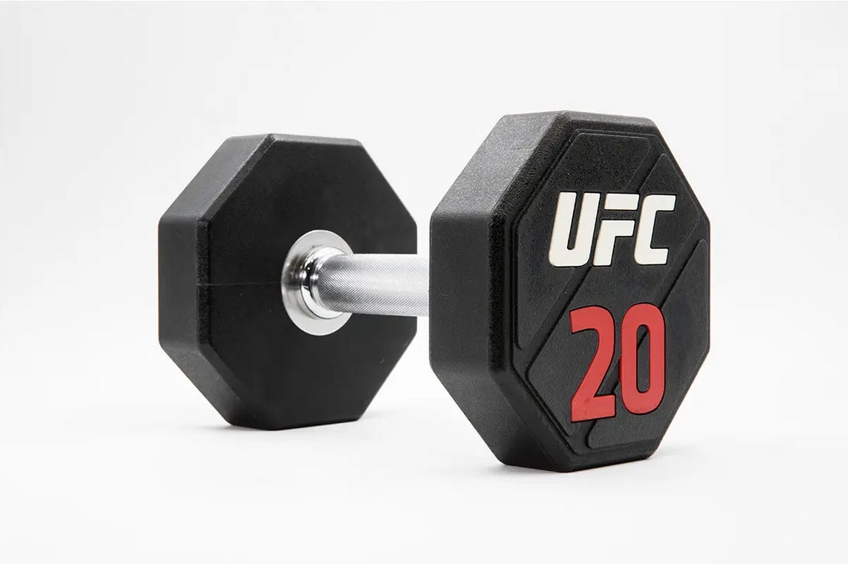 Комплект премиальных полиуретановых гантелей от 12 до 30кг (10пар) UFC UFC-DBPU-8310-8319