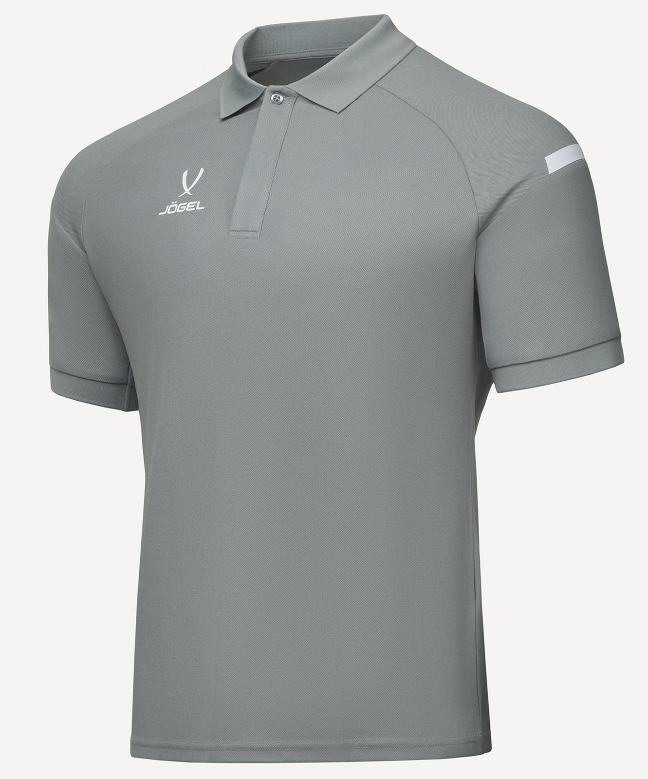 Поло, детский Jogel CAMP 2 Poly Polo серый\белый