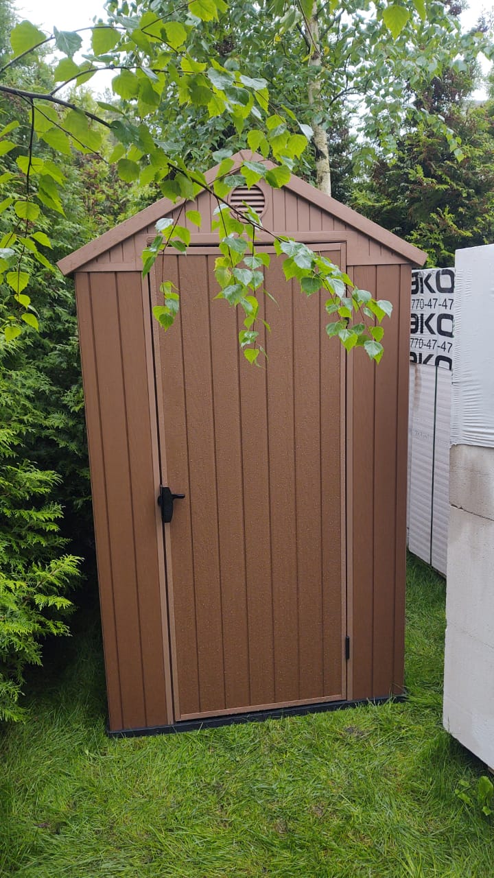 Сарай "Дарвин 4х6" (118 х 184 см), коричневый Darwin