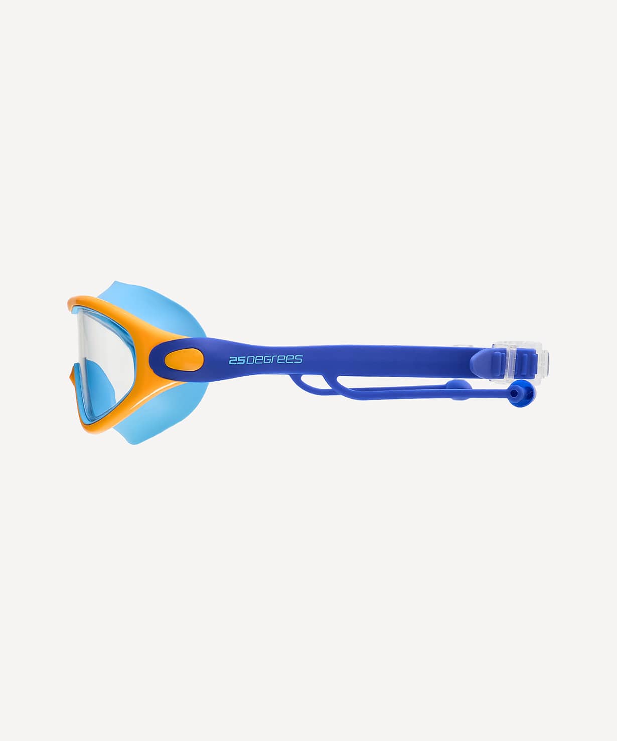 Очки-маска для плавания с берушами, детский 25DEGREES Fusion Navy\Blue\Orange