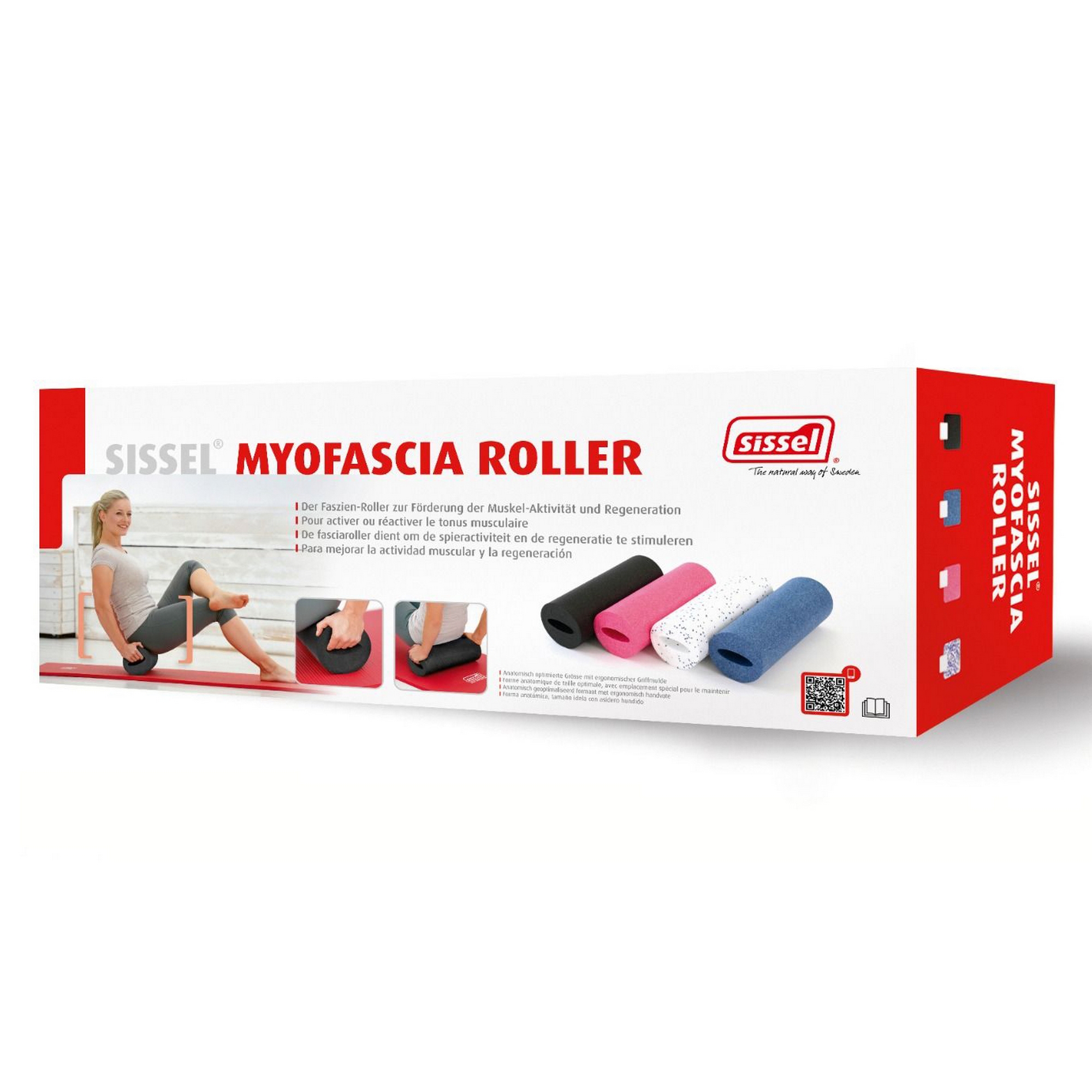 Массажный ролик SISSEL Myofascia Roller 162.080 черный