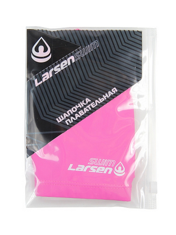 Шапочка плавательная Larsen Swim PU115 розовый