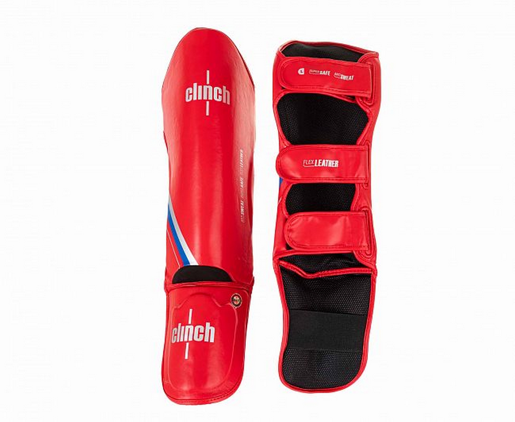 Защита голени и стопы Clinch Shin Instep Guard Kick 2.0 C521N красный
