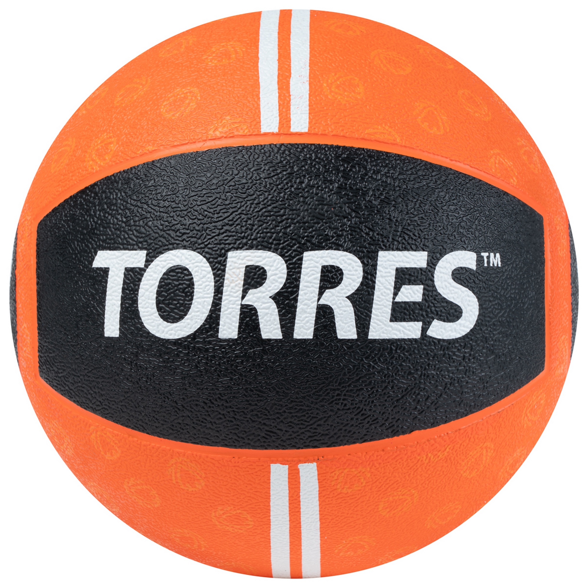 Медбол 3кг, d22,9см, резина Torres AL00233 оранжево-черный