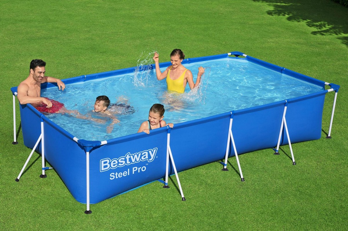 Каркасный бассейн прямоугольный 400х211х81см Bestway Steel Pro 56405