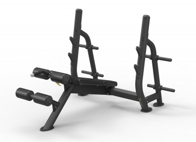 Олимпийская скамья с отрицательным углом наклона SPIRIT SP-4211